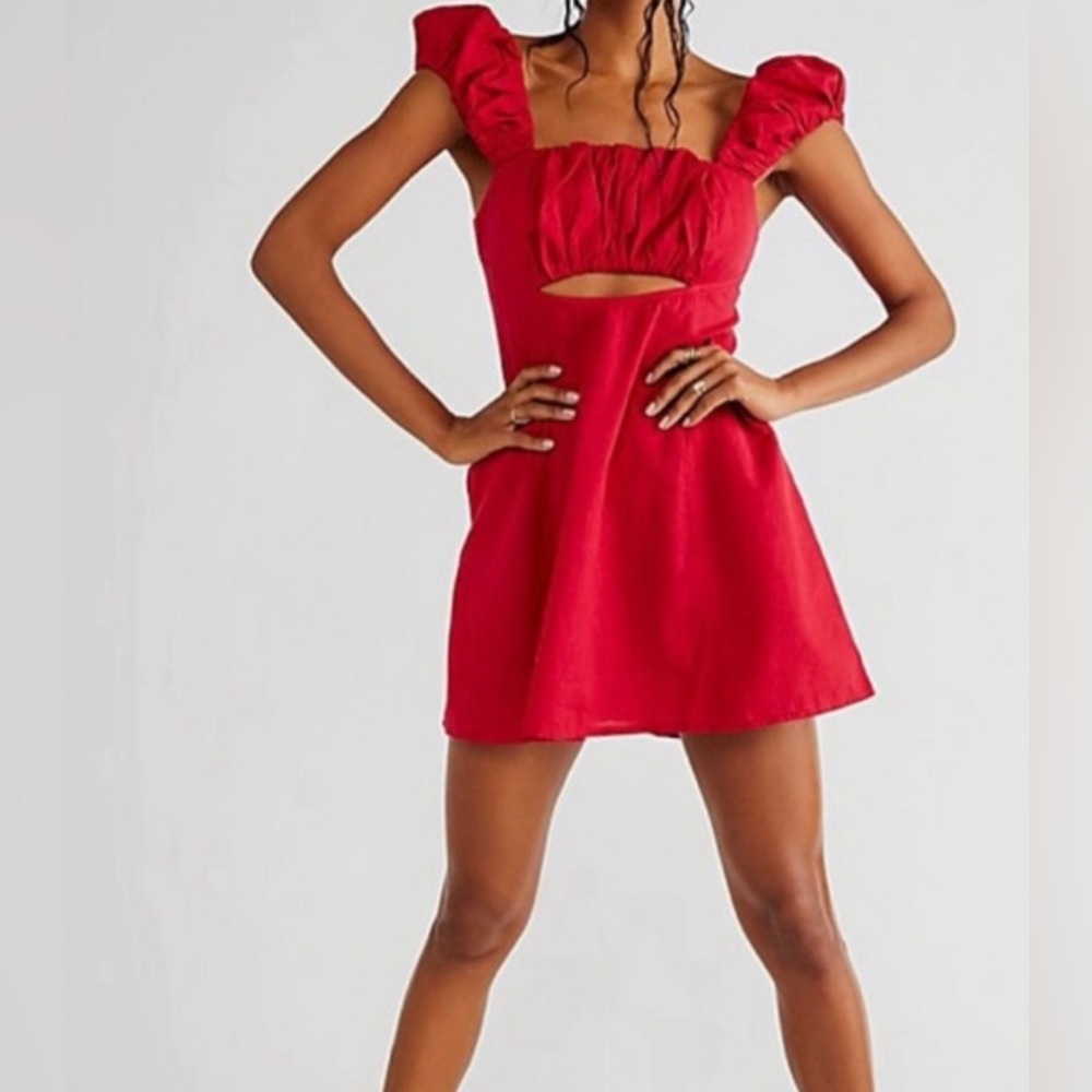 Free People Bom Bom Island Mini Dress NWT Size S